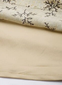 Off White Art Silk Gathered Flare Dress Festive Wear -Indo Clothing Shop Off White Art Silk Gathered Flare Dress DRBS02204729 rrc3