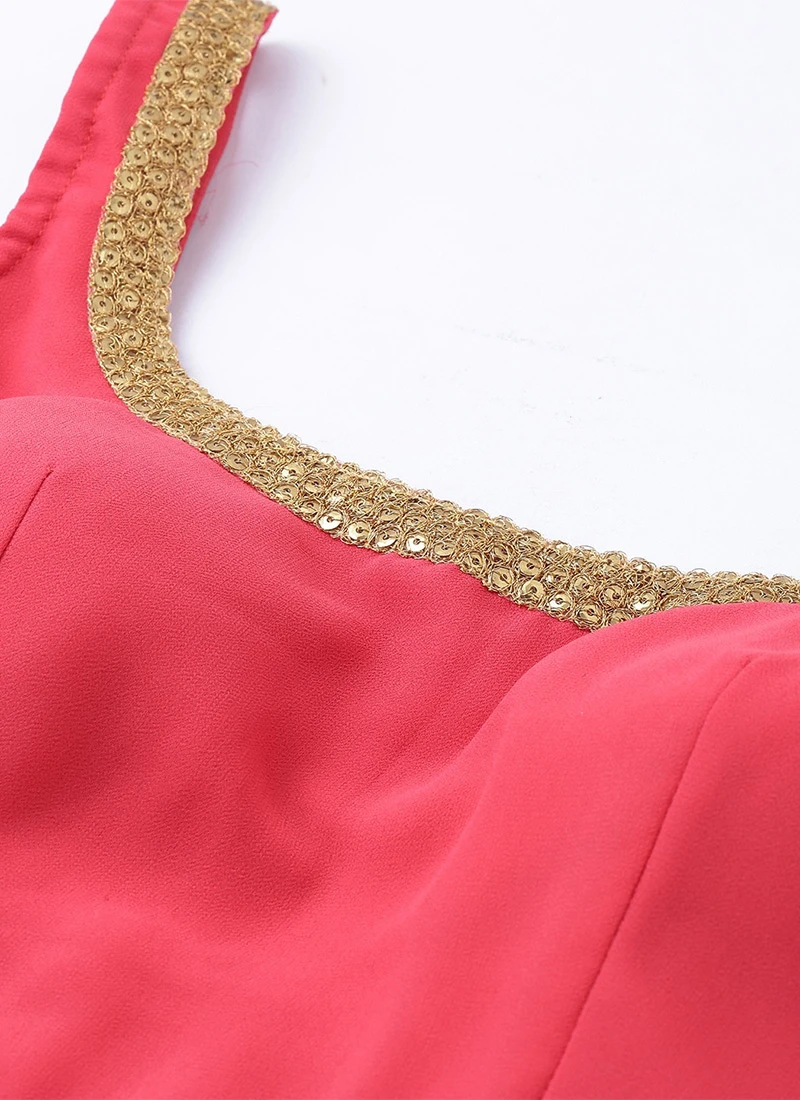 Off White Jacket Style Floor Length Gown Festive Wear 6 Off White Jacket Style Floor Length Gown Festive Wear - Image 6