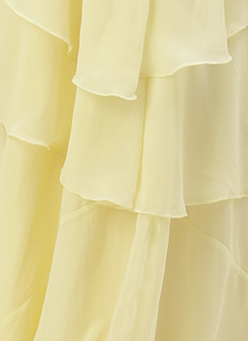 Off White N Peach Georgette Embroidered Gown Festive Wear 8 Off White N Peach Georgette Embroidered Gown Festive Wear - Image 8