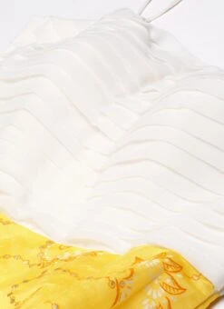 Off White N Yellow Foil Printed Gown Festive Wear 12 Off White N Yellow Foil Printed Gown Festive Wear -Indo Clothing Shop Off White N Yellow Foil Printed Gown IWBS02209689 rrc1 1