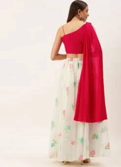 Off White Organza Jacquard Skirt N Top Festive Wear 11 Off White Organza Jacquard Skirt N Top Festive Wear -Indo Clothing Shop Off White Organza Jacquard Skirt N Top IWBS02206236 b