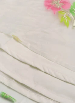 Off White Organza Jacquard Skirt N Top Festive Wear 15 Off White Organza Jacquard Skirt N Top Festive Wear -Indo Clothing Shop Off White Organza Jacquard Skirt N Top IWBS02206236 rrc4