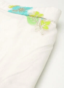 Off White Organza Jacquard Skirt Festive Wear -Indo Clothing Shop Off White Organza Jacquard Skirt WBBS02306396 rrc1