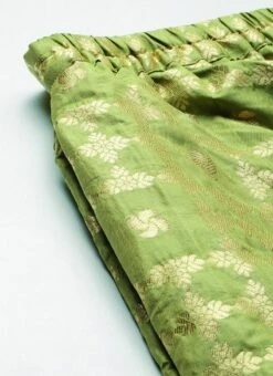 Olive Green Brocade Floor Length Skirt Festive Wear -Indo Clothing Shop Olive Green Brocade Floor Length Skirt WBBS02012674 rrc2