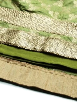 Olive Green Brocade Floor Length Skirt Festive Wear -Indo Clothing Shop Olive Green Brocade Floor Length Skirt WBBS02012674 rrc4