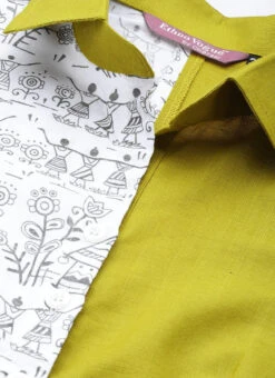 Olive Green N White Asymmetrical Shirt Dress After Six Wear 9 Olive Green N White Asymmetrical Shirt Dress After Six Wear -Indo Clothing Shop Olive Green N White Asymmetrical Shirt Dress DRBS02105396 rrc1