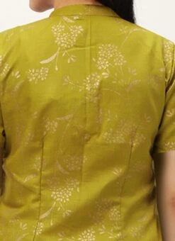 Olive Green Rayon Foil Print Jacket N Dress Festive Wear 14 Olive Green Rayon Foil Print Jacket N Dress Festive Wear -Indo Clothing Shop Olive Green Rayon Foil Print Jacket N Dress DRBS02211210 rrc3