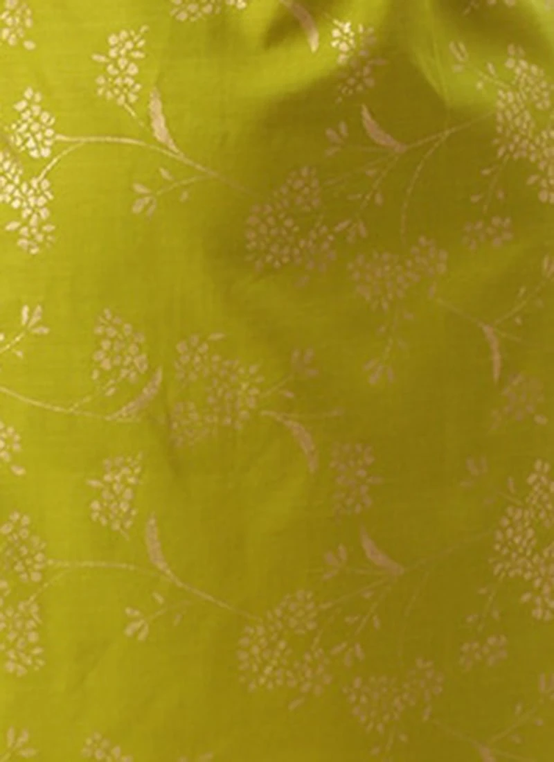 Olive Green Rayon Print Dress After Six Wear 8 Olive Green Rayon Print Dress After Six Wear - Image 8