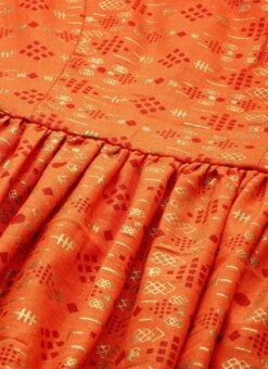 Orange Printed Kurta N Gharara Set Festive Wear 10 Orange Printed Kurta N Gharara Set Festive Wear -Indo Clothing Shop Orange Printed Kurta N Gharara Set KSBS02108666 rrc1