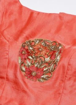 Peach Art Silk Blouse Festive Wear -Indo Clothing Shop Peach Art Silk Blouse BLBS02304991 rrc1