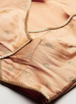 Skirt From Peach Art Silk Jacquard Co Ords Set After Six Wear -Indo Clothing Shop Peach Art Silk Jacquard Co Ords Set IWBS02211099 rrc1