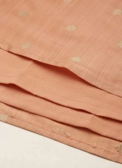 Peach Art Silk Jacquard Dress Festive Wear 13 Peach Art Silk Jacquard Dress Festive Wear -Indo Clothing Shop Peach Art Silk Jacquard Dress DRBS02212489 rrc3