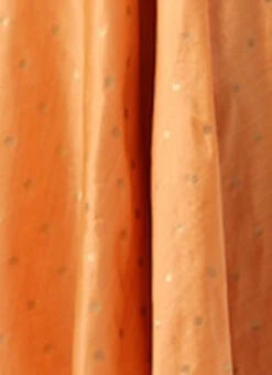 Peach Art Silk Jacquard Pleated Yoke Gown Wedding Wear -Indo Clothing Shop Peach Art Silk Jacquard Pleated Yoke Gown IWBS02212540 rrc3