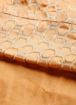 Peach Brocade Box Pleated Skirt Festive Wear -Indo Clothing Shop Peach Brocade Box Pleated Skirt WBBS02012679 rrc3