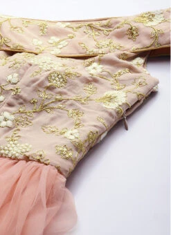 Peach Embroiderd Flap Style Flared Gown Party Wear 10 Peach Embroiderd Flap Style Flared Gown Party Wear -Indo Clothing Shop Peach Embroiderd Flap Style Flared Gown IWBS01910312 rrc1