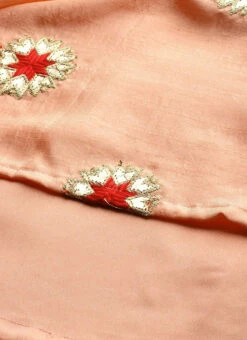 Peach Embroidered Chinon Kurta Set Festive Wear 15 Peach Embroidered Chinon Kurta Set Festive Wear -Indo Clothing Shop Peach Embroidered Chinon Kurta Set KSBS01911717 rrc4