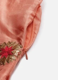 Peach Embroidered Fabric Kurta Straight Pant Set Festive Wear -Indo Clothing Shop Peach Embroidered Fabric Kurta Straight Pant Set KSBS01912107 rrc4