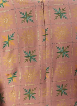 Peach Foil Print N Beige Straight Pant Suit Festive Wear 14 Peach Foil Print N Beige Straight Pant Suit Festive Wear -Indo Clothing Shop Peach Foil Print N Beige Straight Pant Suit KSBS02111139 rrc3