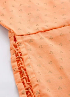 Peach Foil Printed Rayon Calf Length Kurta Set After Six Wear 12 Peach Foil Printed Rayon Calf Length Kurta Set After Six Wear -Indo Clothing Shop Peach Foil Printed Rayon Calf Length Kurta Set KSBS01909188 rrc1
