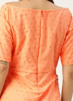 Peach Foil Printed Rayon Calf Length Kurta Set After Six Wear 14 Peach Foil Printed Rayon Calf Length Kurta Set After Six Wear -Indo Clothing Shop Peach Foil Printed Rayon Calf Length Kurta Set KSBS01909188 rrc3