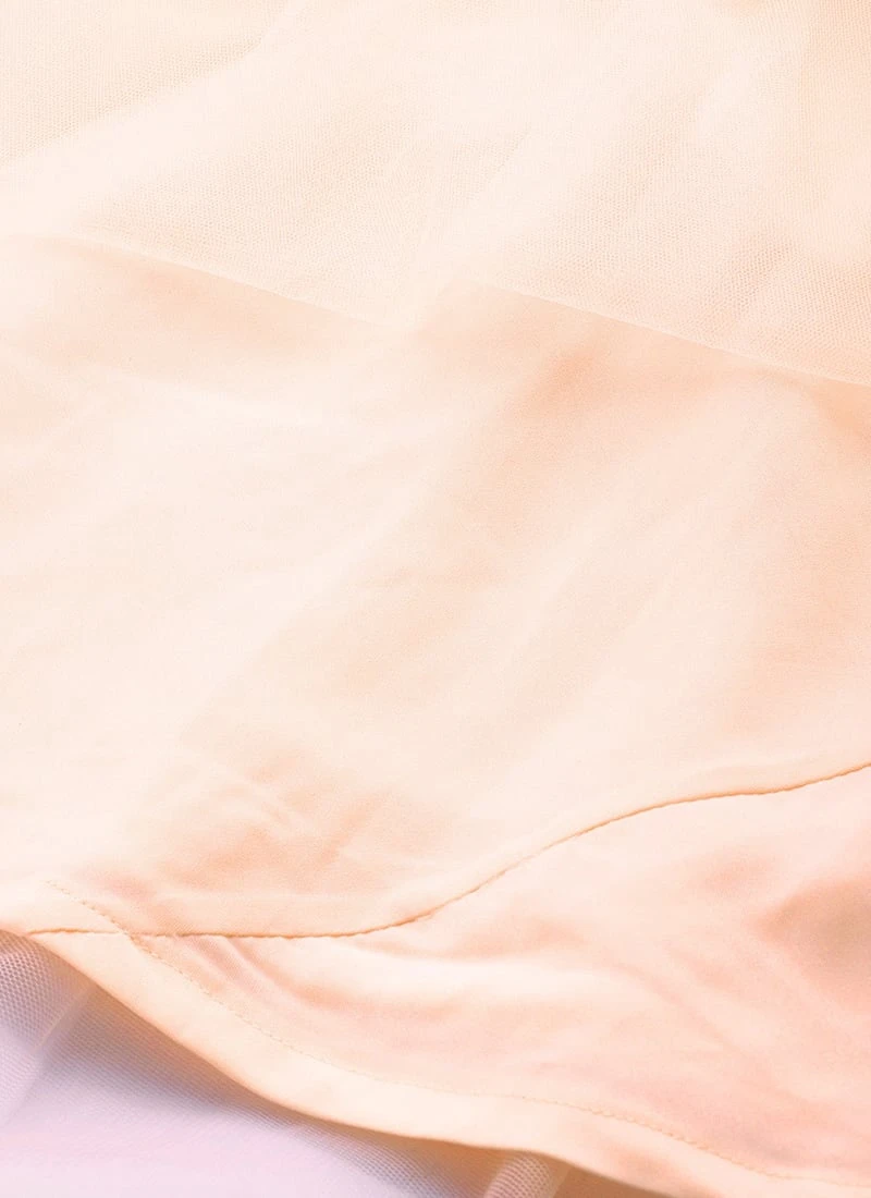 Peach Georgette Embroidered Dress Festive Wear 8 Peach Georgette Embroidered Dress Festive Wear - Image 8