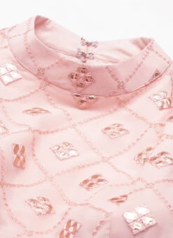 Peach Georgette Embroidered Gown Festive Wear 12 Peach Georgette Embroidered Gown Festive Wear -Indo Clothing Shop Peach Georgette Embroidered Gown IWBS02206270 rrc1