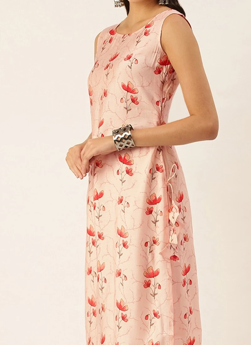 Peach N Off White Kurta Palazzo Set After Six Wear Festive Wear 1 Peach N Off White Kurta Palazzo Set After Six Wear Festive Wear