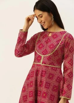 Pink Art Silk Digital Fabric Kruta Set Festive Wear -Indo Clothing Shop Pink Art Silk Digital Fabric Kruta Set KSBS02205906 rrc4