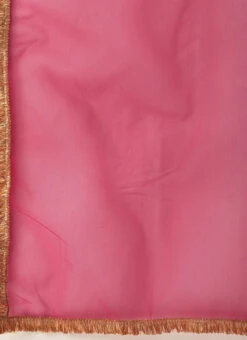 Dupatta From Pink Bandhani Printed Rayon Gown With Dupatta Set After Six Wear -Indo Clothing Shop Pink Bandhani Printed Rayon Gown With Dupatta Set IWBS02302293 rrc3