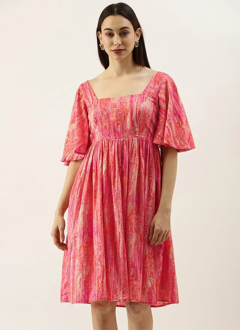 Pink Bell Sleeve Dress After Six Wear 3 Pink Bell Sleeve Dress After Six Wear - Image 3