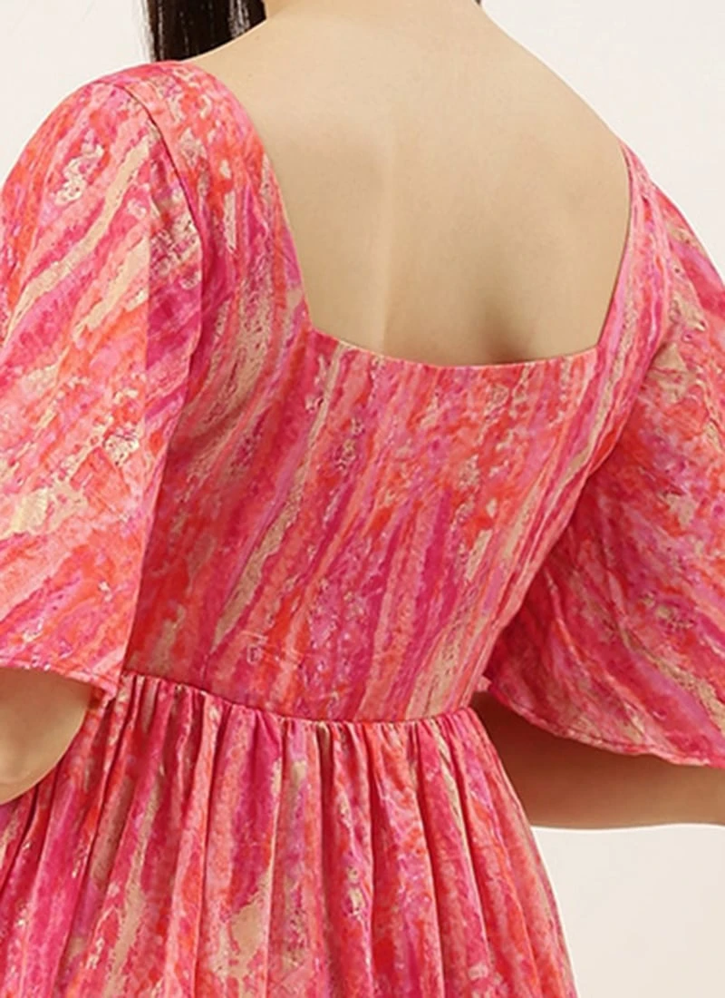 Pink Bell Sleeve Dress After Six Wear 7 Pink Bell Sleeve Dress After Six Wear - Image 7