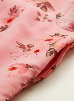 Pink Digital Printed Organza Knee Length Dress After Six Wear 12 Pink Digital Printed Organza Knee Length Dress After Six Wear -Indo Clothing Shop Pink Digital Printed Organza Knee Length Dress DRBS02109755 rrc2