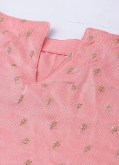 Pink Embroidered Calf Length Kurta Set After Six Wear 12 Pink Embroidered Calf Length Kurta Set After Six Wear -Indo Clothing Shop Pink Embroidered Calf Length Kurta Set KSBS02007262 rrc1