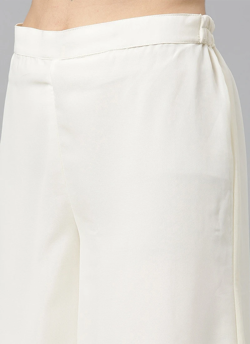 Pink Embroidered Calf Length Kurta Set After Six Wear 7 Pink Embroidered Calf Length Kurta Set After Six Wear - Image 7