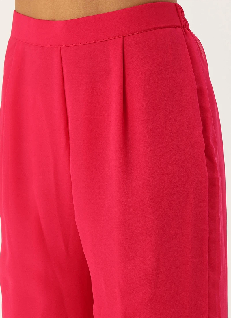 Pink Embroidered Gharara Set Festive Wear 7 Pink Embroidered Gharara Set Festive Wear - Image 7