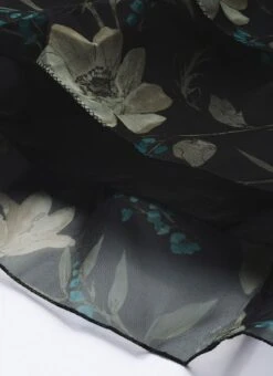 Black Printed Organza Maxi Dress Festive Wear -Indo Clothing Shop Pink Foil Printed organza Maxi Dress DRBS02208513 rrc4