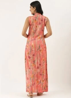 Pink N Red Collar Neck Kurta Sets After Six Wear -Indo Clothing Shop Pink N Red Collar Neck Kurta Sets KSBS02102834 b