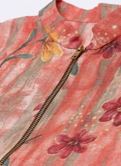 Pink N Red Collar Neck Kurta Sets After Six Wear -Indo Clothing Shop Pink N Red Collar Neck Kurta Sets KSBS02102834 rrc1