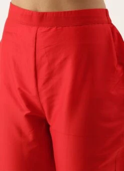 Pink N Red Collar Neck Kurta Sets After Six Wear -Indo Clothing Shop Pink N Red Collar Neck Kurta Sets KSBS02102834 rrc2