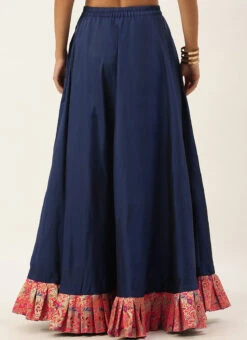 Pink N Skipper Blue Taffeta Skirt Festive Wear 7 Pink N Skipper Blue Taffeta Skirt Festive Wear -Indo Clothing Shop Pink N Skipper Blue Taffeta Skirt WBBS02012688 b