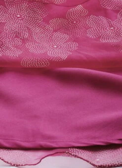 Pink Organza Foil Printed Dress Party Wear 12 Pink Organza Foil Printed Dress Party Wear -Indo Clothing Shop Pink Organza Foil Printed Dress DRBS02209819 rrc1