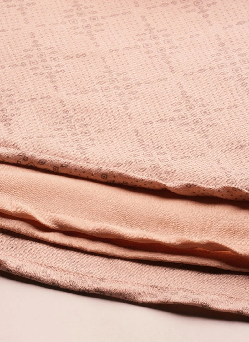 Pink Rayon High N Low Pleated Yoke Dress After Six Wear 8 Pink Rayon High N Low Pleated Yoke Dress After Six Wear - Image 8