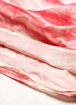 Pink Tie N Dye Ruffled Dress After Six Wear -Indo Clothing Shop Pink Tie N Dye Ruffled Dress DRBS02301954 rrc4