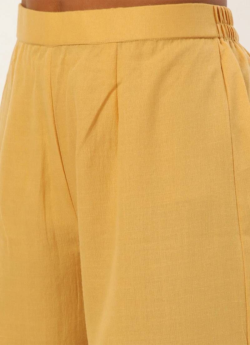 Printed Pink N Cream Rayon Kurta Set Work Wear 6 Printed Pink N Cream Rayon Kurta Set Work Wear - Image 6