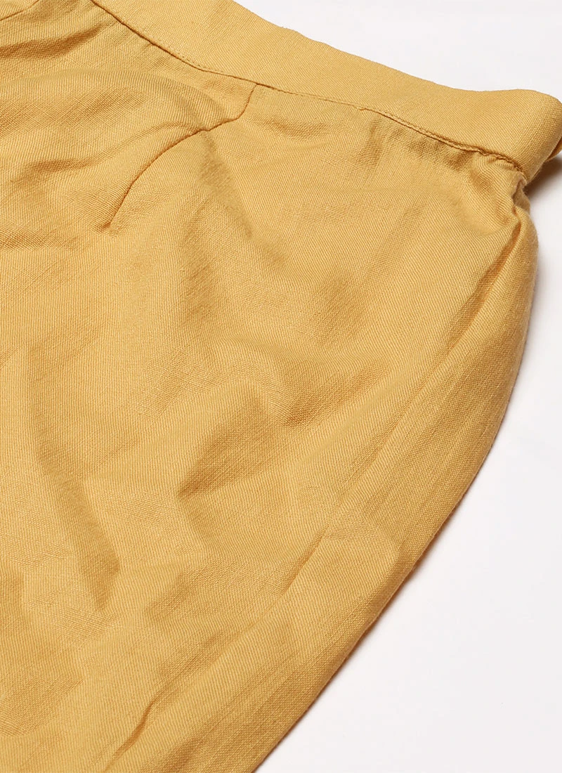 Printed Pink N Cream Rayon Kurta Set Work Wear 8 Printed Pink N Cream Rayon Kurta Set Work Wear - Image 8