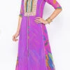 Purple Georgette Digital Printed Kurta Palazzo Set After Six Wear