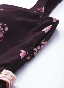 Purple Georgette Digital Printed Tiered Dress Festive Wear 14 Purple Georgette Digital Printed Tiered Dress Festive Wear -Indo Clothing Shop Purple Georgette Digital Printed Tiered Dress DRBS02302269 rrc3