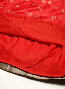 Red Art Silk Strap Neck Style Maxi Dress Festive Wear -Indo Clothing Shop Red Art Silk Strap Neck Style Maxi Dress DRBS02301108 rrc4