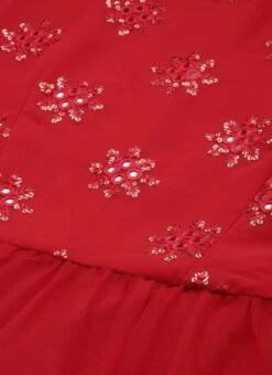 Red Georgette Embroidered Dress Festive Wear 14 Red Georgette Embroidered Dress Festive Wear -Indo Clothing Shop Red Georgette Embroidered Dress DRBS02211138 rrc3