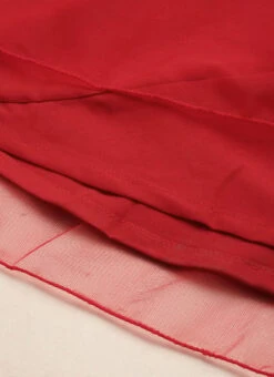 Red Georgette Embroidered Dress Festive Wear 15 Red Georgette Embroidered Dress Festive Wear -Indo Clothing Shop Red Georgette Embroidered Dress DRBS02211138 rrc4